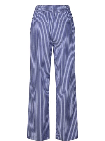 NÜMPH Hose in Blau/ Weiß