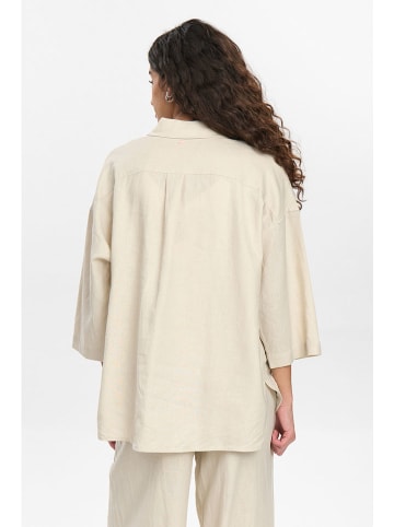 NÜMPH Bluzka "Nuyngva" w kolorze beżowym