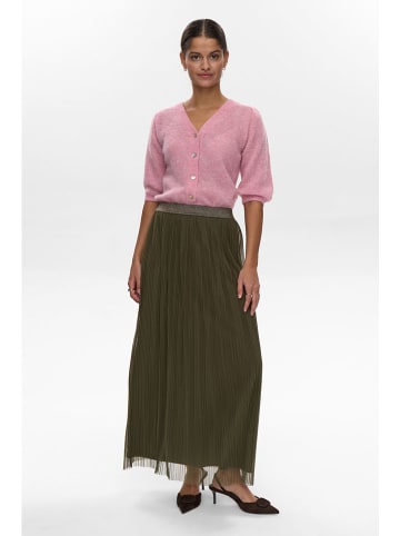 NÜMPH Plisseerock "Mea" in Khaki