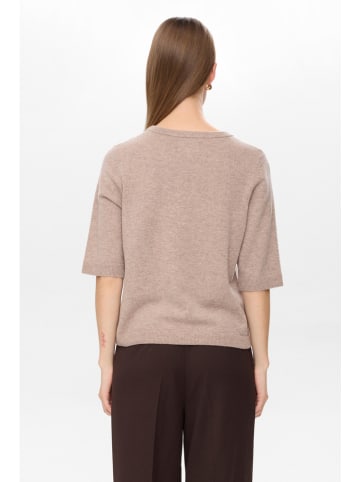 NÜMPH Wollpullover "Nukally" in Hellbraun