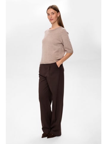 NÜMPH Wollpullover "Nukally" in Hellbraun