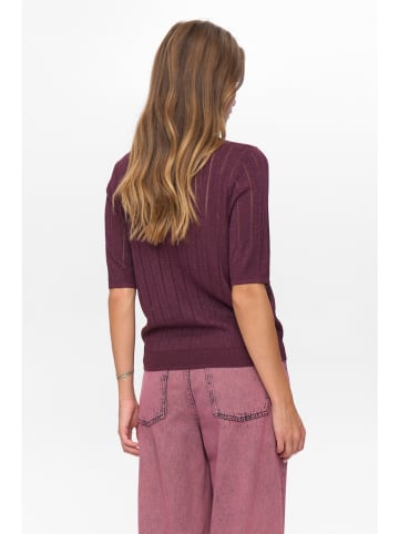 NÜMPH Sweter "Numisja" w kolorze bordowym