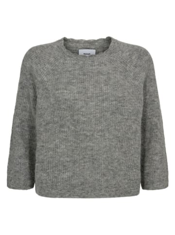 NÜMPH Sweter w kolorze szarym