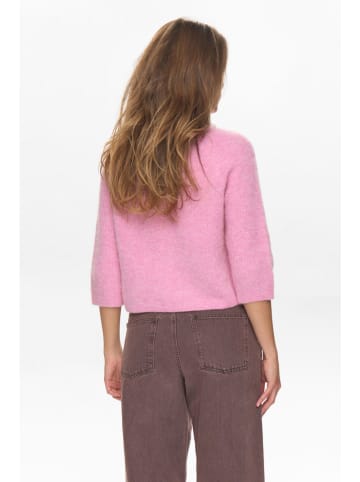 NÜMPH Sweter w kolorze jasnoróżowym