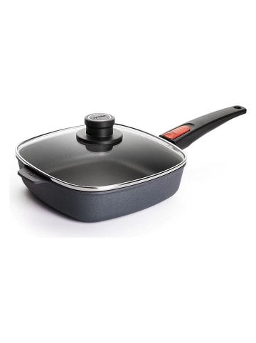 Woll 4-delige set: vierkante pannen met deksels zwart