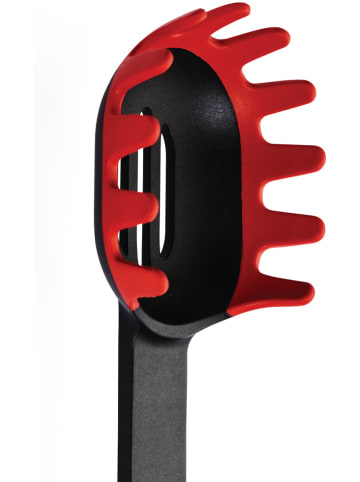 Woll Łyżka w kolorze czarno-czerwonym do makaronu - dł. 32 cm