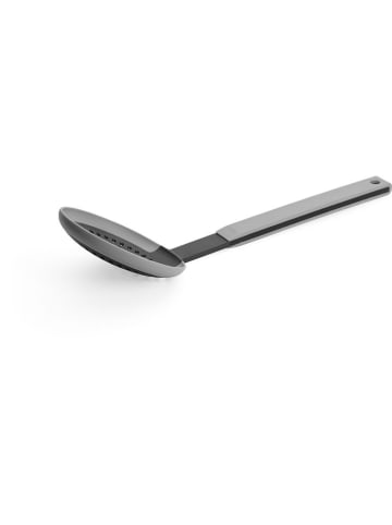 Woll Schaumlöffel in Grau/ Schwarz - (L)32 cm