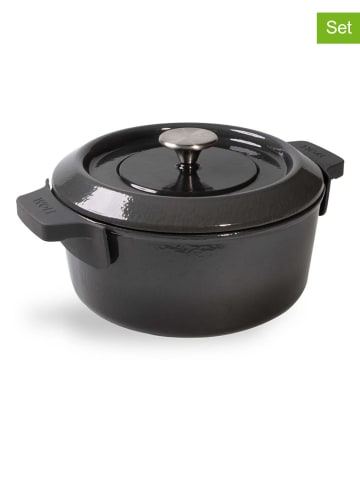 Woll 2-częściowy zestaw "Iron" w kolorze antracytowym - Ø 24 cm