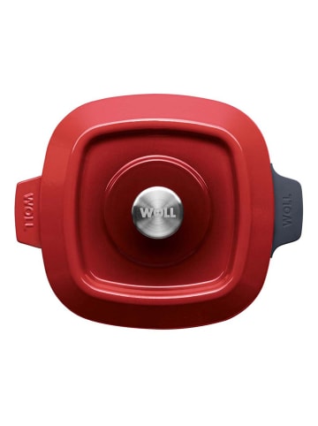 Woll 2-delige set: pan met deksel "Iron" rood - (L)24 x (B)24 cm
