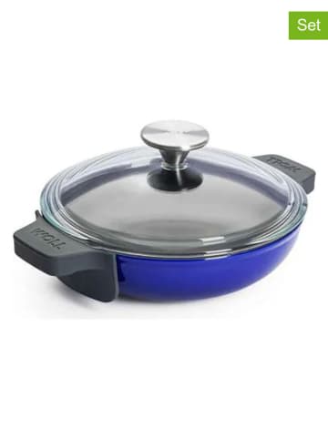 Woll 2-częściowy zestaw w kolorze niebieskim do serwowania - Ø 18 cm