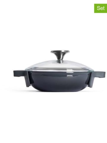 Woll 2-delige set: kookpan grijs - (H)5,5 x Ø 18 cm