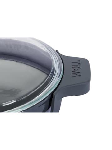 Woll 2-częściowy zestaw w kolorze szarym - wys. 5,5 x Ø 20 cm