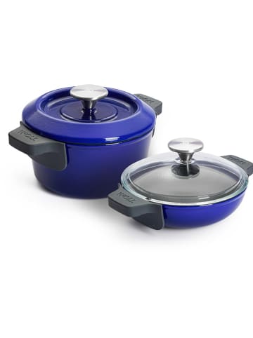 Woll 4-delige pannenset blauw