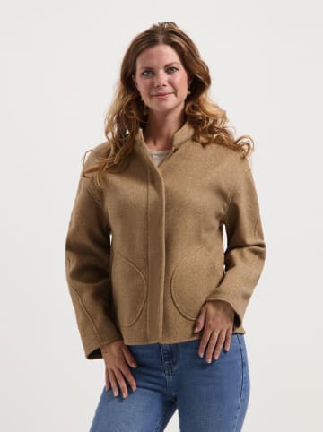 TRAVELIN' Kurtka przejściowa w kolorze beżowym