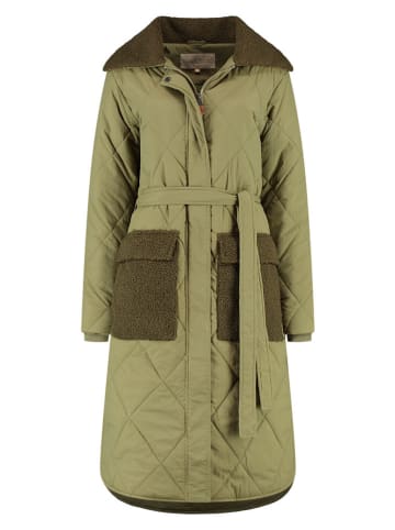 TRAVELIN' Płaszcz przejściowy w kolorze khaki