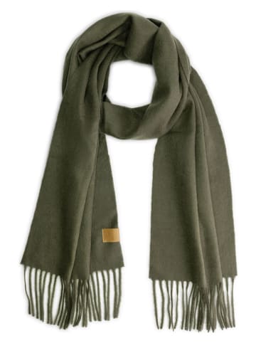 TRAVELIN' Wollschal "Harlow" in Khaki - (L)165 x (B)30 cm
