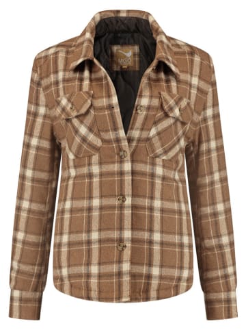 TRAVELIN' Kurtka koszulowa w kolorze jasnobrązowym