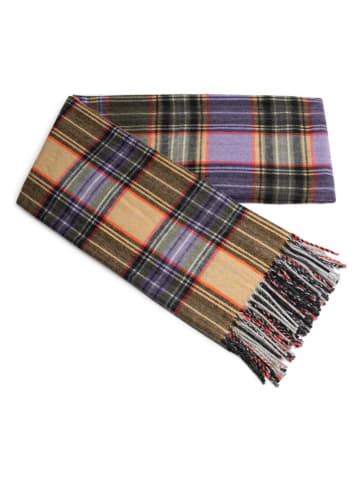 TRAVELIN' Sjaal kaki/paars/beige