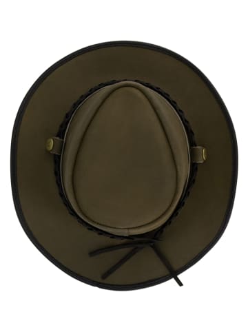 MGO leisure wear Leder-Hut "Country" in Khaki