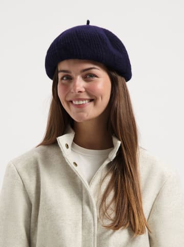 TRAVELIN' Wollen baret donkerblauw