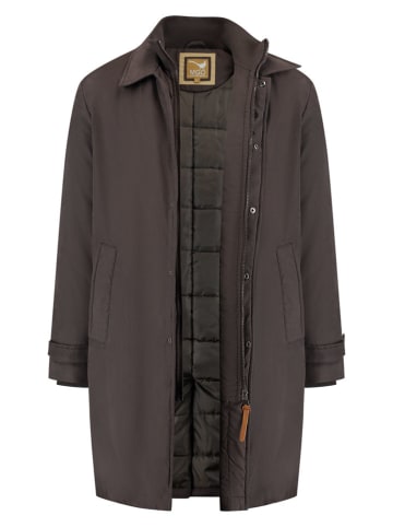 TRAVELIN' Płaszcz przejściowy w kolorze brązowym