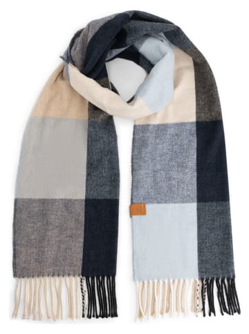 TRAVELIN' Szal w kolorze czarno-beżowo-szarym