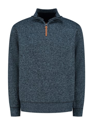 MGO leisure wear Sweter "Perry" w kolorze niebieskim