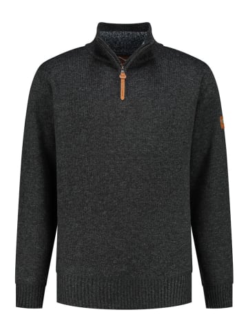 MGO leisure wear Sweter "Perry" w kolorze czarnym