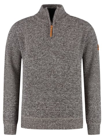 TRAVELIN' Sweter w kolorze brązowym