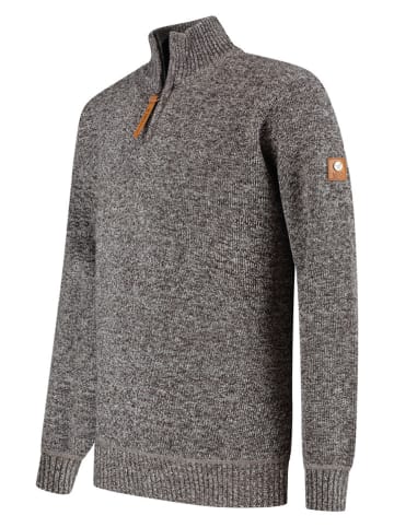 TRAVELIN' Sweter w kolorze brązowym