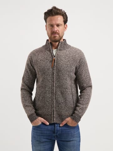 TRAVELIN' Kardigan w kolorze brązowym