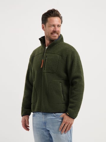 TRAVELIN' Kurtka polarowa w kolorze khaki