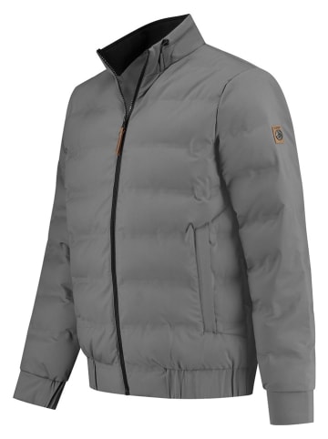 TRAVELIN' Doorgestikte jas "Valter" grijs