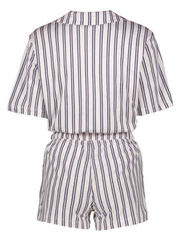 s.Oliver Pyjama wit/lichtblauw