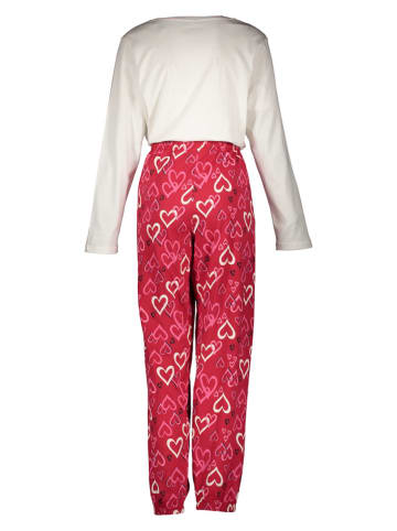 VIVANCE DREAMS Pyjama in Weiß/ Rot