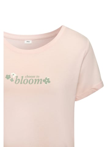 s.Oliver Pyjama-Oberteil in Rosé