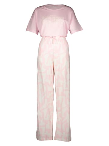 s.Oliver Pyjama in Rosé/ Weiß