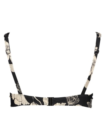 s.Oliver Biustonosz bikini w kolorze czarno-kremowym