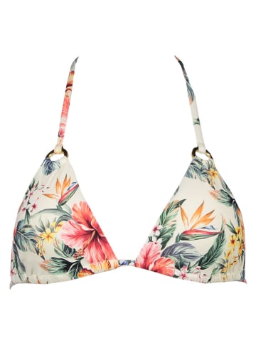 LASCANA Bikini-Oberteil in Creme/ Bunt