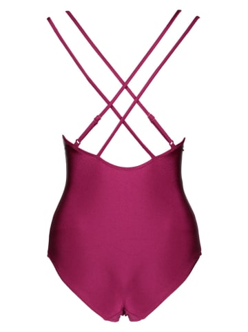 JETTE Strój kąpielowy w kolorze jagodowym