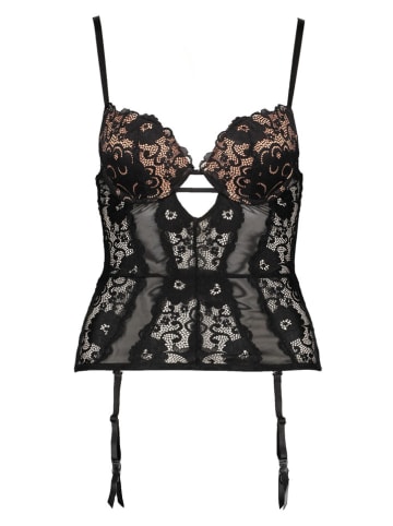 JETTE Corsage in Schwarz