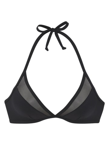 LASCANA Biustonosz bikini w kolorze czarnym