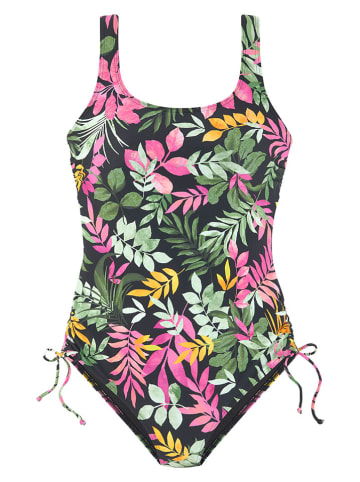 Vivance Strój kąpielowy w kolorze czarno-zielono-różowym