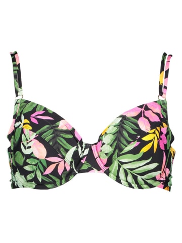 Vivance Biustonosz bikini w kolorze czarno-zielono-różowym