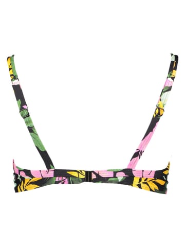 Vivance Bikini-Oberteil in Schwarz/ Grün/ Pink