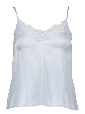 LASCANA Pyjama-Oberteil in Hellblau