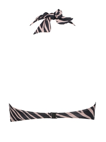 LASCANA Bikinitop zwart/grijs