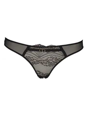 LASCANA Stringi w kolorze czarnym