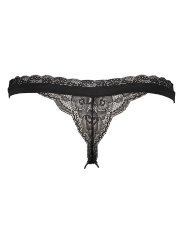 LASCANA Stringi w kolorze czarnym