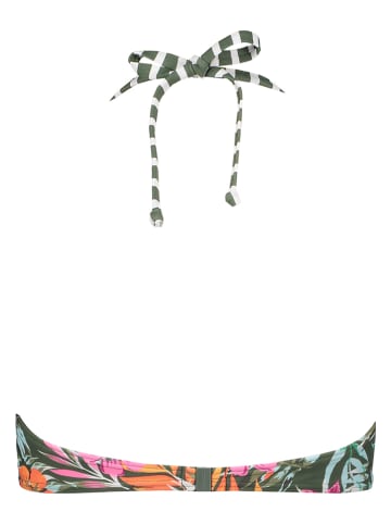 Venice Beach Bikini-Oberteil "Summer" in Oliv/ Orange/ Pink